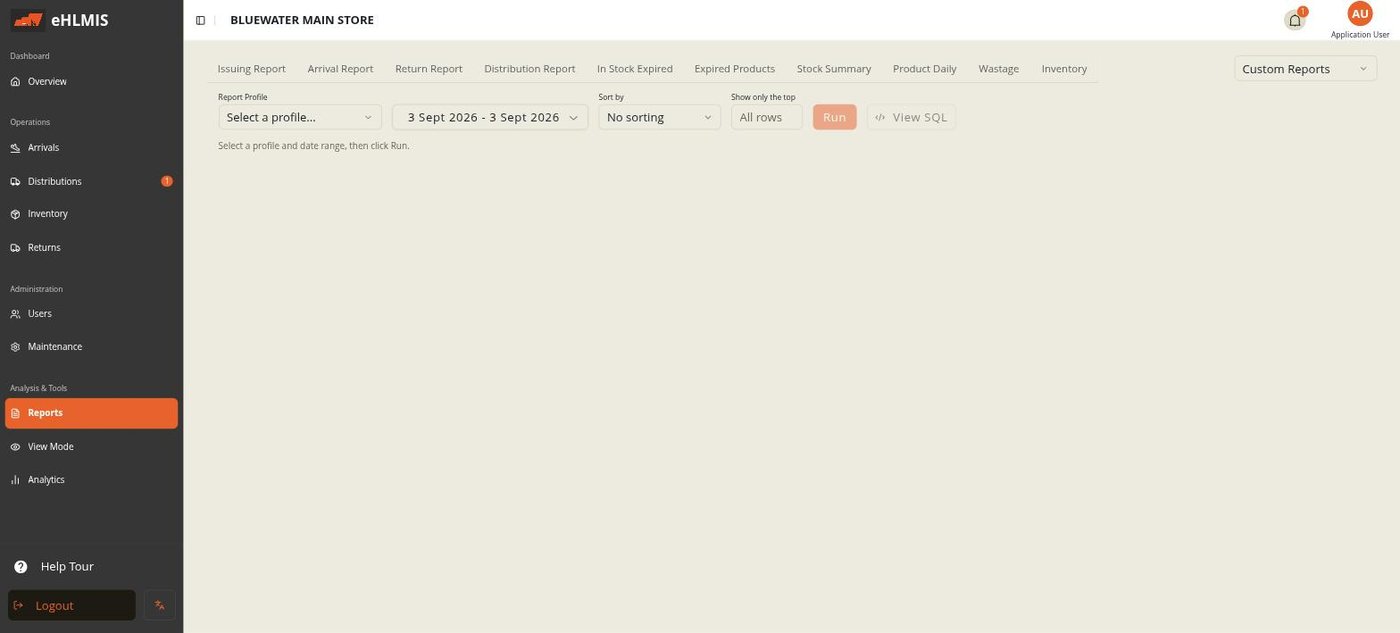 The Custom Reports runner